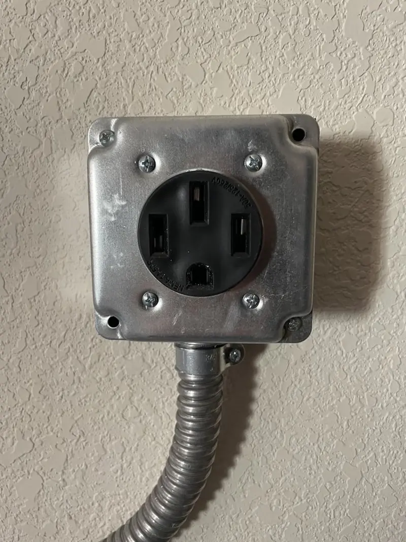 NEMA 14-50 outlet installed for Electrical Panel Upgrade in Bealeton